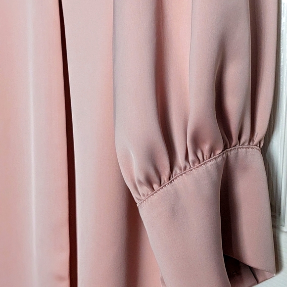 Adelyn Rae pink mauve long sleeve dress - Picture 3 of 9